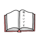 【毎日使える】丁寧な本スタンプ（個別スタンプ：6）