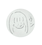 てがきの女の子。（個別スタンプ：2）