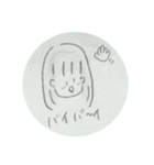 てがきの女の子。（個別スタンプ：4）