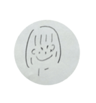 てがきの女の子。（個別スタンプ：6）