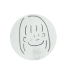 てがきの女の子。（個別スタンプ：8）