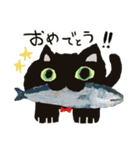 黒猫のふみちゃん（個別スタンプ：6）