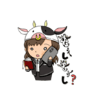 OLモウちゃん（個別スタンプ：4）