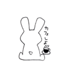 後ろ向きウサギの呟き（個別スタンプ：6）