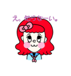 キュートな顔のエミリーちゃん（個別スタンプ：3）