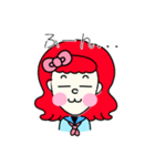 キュートな顔のエミリーちゃん（個別スタンプ：5）
