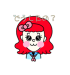 キュートな顔のエミリーちゃん（個別スタンプ：7）