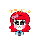 キュートな顔のエミリーちゃん（個別スタンプ：8）