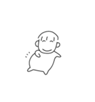 まんまるあたまだな〜（個別スタンプ：16）