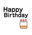 【文字大きめ】シンプルな日常（個別スタンプ：39）