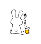 後ろ向きうさぎの呟き（個別スタンプ：2）