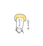 面長ちゃん(English)（個別スタンプ：4）