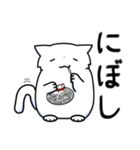 ゆるふわ白猫星人とたぬき星人その二（個別スタンプ：7）