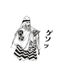 とある人がかいた能面能楽（個別スタンプ：17）