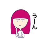 感情が豊かな女の子たち（個別スタンプ：4）