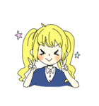 黄色い髪の少女（個別スタンプ：6）