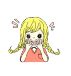 黄色い髪の少女（個別スタンプ：8）