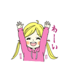 黄色い髪の少女（個別スタンプ：10）