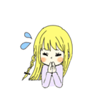 黄色い髪の少女（個別スタンプ：11）
