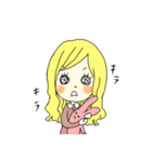 黄色い髪の少女（個別スタンプ：12）