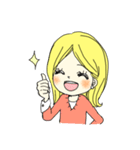 黄色い髪の少女（個別スタンプ：16）