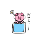 二重顎なブタ（個別スタンプ：3）