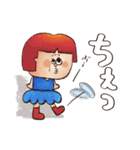 オカッパガール♡Part2 使える返事（個別スタンプ：3）