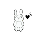 Natsu cute rabbit stamp（個別スタンプ：8）
