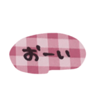 ゆうくま 文字ピンク（個別スタンプ：25）