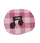 ゆうくま 文字ピンク（個別スタンプ：39）