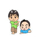 元気な男兄弟（個別スタンプ：27）