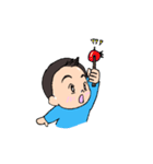 元気な男兄弟（個別スタンプ：33）