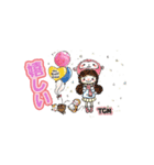 ザゴルフメモ わたしめもスタンプ女の子Ver（個別スタンプ：3）