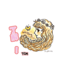 ザゴルフメモ わたしめもスタンプ女の子Ver（個別スタンプ：5）