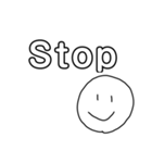 英語で苦手な人に言う言葉（個別スタンプ：3）