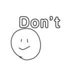 英語で苦手な人に言う言葉（個別スタンプ：5）