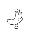 言葉なしで伝えたい、ゴリっ鳥（個別スタンプ：5）
