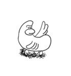 言葉なしで伝えたい、ゴリっ鳥（個別スタンプ：13）