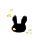 無口な黒ウサギ（個別スタンプ：3）