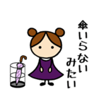 小紫女子⑤お天気編（個別スタンプ：36）