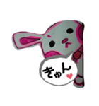 かたみみうさぎ（個別スタンプ：5）
