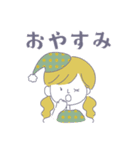 レトロかわいい女の子のスタンプ（個別スタンプ：16）