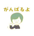 レトロかわいい女の子のスタンプ（個別スタンプ：30）