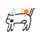 猫シンプルイラストNo.1（個別スタンプ：17）