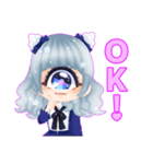 単眼娘ぽるかちゃん（個別スタンプ：4）