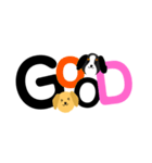 わんちゃんの文字のスタンプ（個別スタンプ：9）