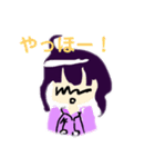恐竜パーカー女子（個別スタンプ：2）