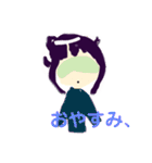恐竜パーカー女子（個別スタンプ：15）