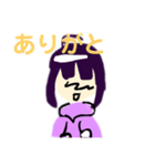 恐竜パーカー女子（個別スタンプ：16）