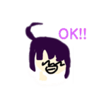 恐竜パーカー女子（個別スタンプ：21）